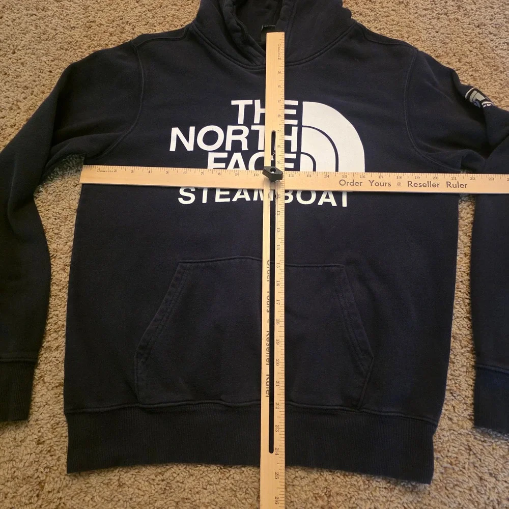 The North Face Steamboat Springs Resort Hoodie Mens Small Navy Blue Pullover